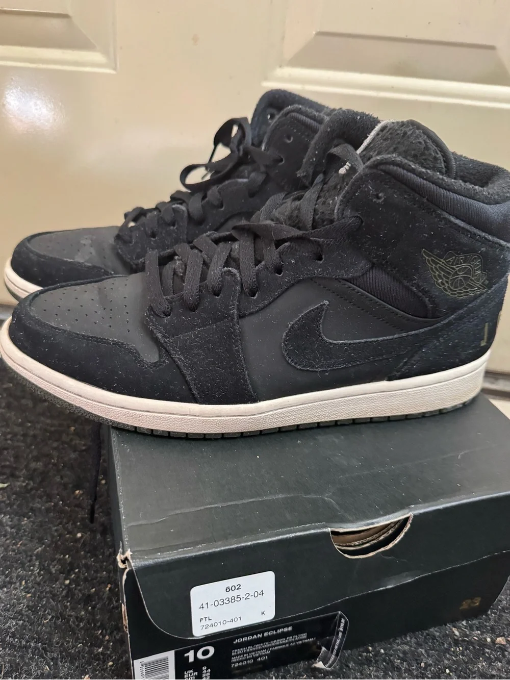 Jordan 1 Black High-Top Sneakers